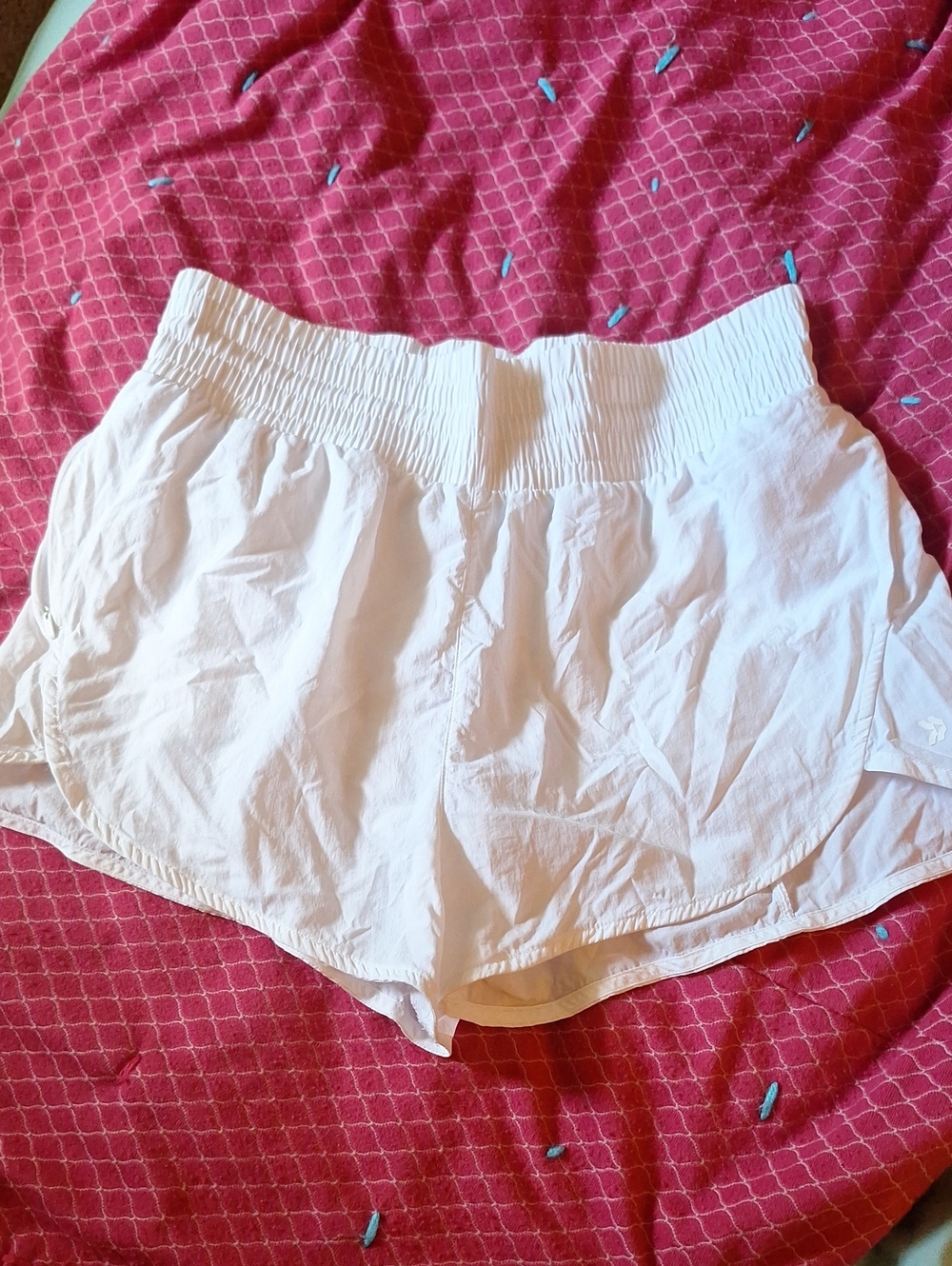 all in motion White Elastic-Waist Athletic Shorts